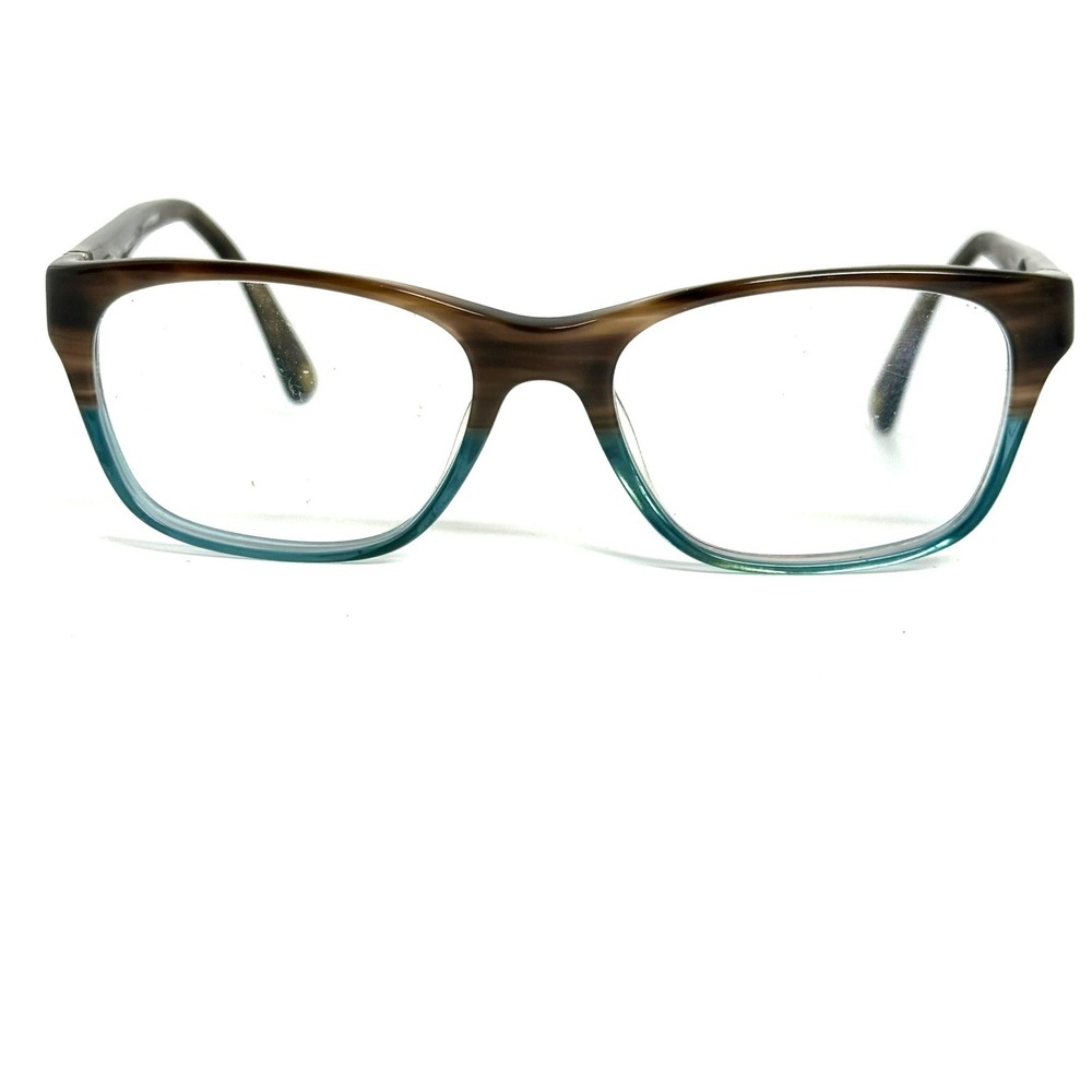 Marchon NYC Downtown Fordham Eyeglasses Brown Teal Tortoise 51-17-135 214